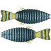 DEPS Bull Flat Creature 3.8" 6Pk Watermelon Blue