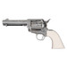 Taylor's & Company 1873 Outlaw Legacy Nickel Engraved 4.75" Barrel .357Mag  6 Round Ivory