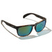 Bajio Swash Sunglasses Dark Tortoise frame / Green Polycarbonate Glass Lens