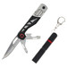 Smith & Wesson Multi Tool With Keychain Flashlight 3" Drop Point Blade