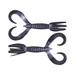 Keitech Little Spider Black 3 in.