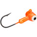 Strike King Mr. Crappie Sausage Head Jig Heads Fluorescent Orange 1/16 oz.