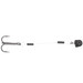 VMC Quik Strike Trailer Treble Hooks Black Nickel 3 in. 3