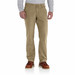Carhartt Mens Rugged Flex Relaxed Fit Rigby Dungaree Canvas Work Pant Dark Khaki W36 L30