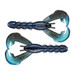 Strike King Rage Tail Craw Soft Bait Black Blue Swirl 4 in.