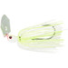 Hag's Baits Hurricane Bladed Jig - 3/8 oz White Chartreuse Silver Blade