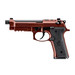 Beretta M9A4 Overlanding 9mm 5.1" Threaded Barrel SA/DA Clay Pistol w/(2)18 Round Mags