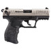 Walther Arms 5120336 P22 *CA Compliant 22 LR 10+1 3.42" Nickel Serrated/Steel Slide, Black Polymer Frame w/Picatinny Rail, Black Interchangeable Backstrap Grips