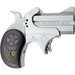 Bond Arms BAM Mini Original 45 Colt (LC) 2rd 2.50" Stainless Steel Double Barrel & Frame, Auto Extractor & Rebounding Hammer, Blade Front/Fixed Rear Sights, Rosewood Grips, Manual Safety