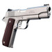 Ed Brown KC18SS 1911 Kobra Carry Serrated Frame 45 ACP 7+1 4.25" Stainless Recessed Crown Barrel, Matte Stainless Serrated Steel Slide & Frame, Laminate Wood Grip, Right Hand