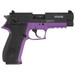 GSG GERG2210FFL FireFly 22 LR 10+1 4" Black Serrated Slide, Purple Zinc Alloy w/Accessory Rail Frame, Black Polymer Grip