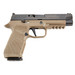 Wilson Combat SIGWCP320F9TATC P320 9mm Luger 4.70" 17+1 Tan Black DLC Steel Tan Polymer Grip Action Tune with Curved Trigger