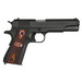 Auto-Ordnance 1911BKO9W 1911 A1 GI Spec 9mm Luger 9+1 5" Stainless Steel Barrel, Matte Black Serrated Carbon Steel Slide & Frame w/Beavertail, Checkered Wood w/Integrated US Logo Grip