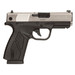 Bersa BP9DTCC BPCC Sub-Compact Frame 9mm Luger 8+1 3.30" Black Steel Barrel, Nickel Cerakote Serrated Steel Slide, Matte Black Polymer Frame w/Picatinny Rail