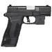 Diamondback DB0301P001 DBAM29 Sub-Compact 9mm Luger 3.50" 12+1,17+1 Overall Black Finish with Serrated Nitride Stainless Steel Slide, Polymer Grip & Picatinny Rail Includes Viridian Laser & Holster