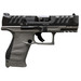 Walther Arms 2858436 PDP Compact Frame 9mm Luger 15+1 4" Black Steel Barrel, Black Optic Ready/Serrated Steel Slide, Gray Polymer Frame w/Picatinny Rail, Textured Polymer Grip, Ambidextrous