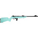 Rossi RB22 Compact 22 LR 10+1, 16" Matte Black Button Rifled Free Floating Steel Barrel, Matte Black Stainless Steel Receiver, Cyan Monte Carlo Stock, Right Hand