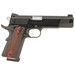 Tyler Gun Works TGWGVBL45 Custom 1911 Government Full Size Frame 45 ACP 7+1 5" Stainless Match Grade Barrel, Blued Serrated Steel Slide & Steel Frame w/Beavertail, Walnut Grip