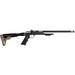 Keystone KSA2185 Precision 6061 22 LR Single Shot 16.12" Carbon Fiber Threaded Barrel, Black Anodized Picatinny Rail Aluminum Receiver, Black/FDE Adj Buffer Tube Style Butt Stock, Right Hand