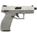 Taurus 1-TX2214NG TX22 Full Size Frame 22 LR 16+1 4.10" Matte Black Threaded Barrel, Satin Stainless Steel Serrated Slide, Gray Polymer Frame w/Picatinny Rail, Textured Grip