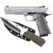 Magnum Research DE1911GSS-K Desert Eagle 1911 w/ 1911 Fixed Blade Knife 45 ACP 8+1 5.01" Stainless Steel Slide Matte Stainless Steel Black/Gray G10 Grip
