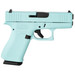 Glock UX4350204REB G43X Slim Sub-Compact Frame 9mm Luger 10+1 3.41" Black GMB Barrel, Robins Egg Blue Cerakote Serrated Steel Slide, Robin Egg Blue Cerakote Polymer Frame w/Beavertail, USA Made