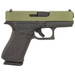 Glock PX4350204BAYOU G43X Slim Sub-Compact Frame 9mm Luger 10+1 3.41" Black GMB Barrel, Lime Green Cerakote Serrated Steel Slide, Black Cerakote Polymer Frame w/Beavertail, Ambidextrous