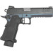 Great Lakes Firearms GL1911DS9FSSBLU 1911 DS Synergy 9mm Luger 20+1 5" Optic Cut/Serrated Cerakote Black Molded Grip Blue Titanium Frame