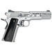 Cnc Firearms CNCWESTSPIRIT Kimber 1911 Western Spirit 45 ACP 7+1 5" Stainless Steel Barrel, Serrated w/Engraved Scrollwork Slide, Black Buffalo Horn Grip