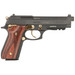 Taurus 1-920151GLD-HW1 92 Full Size Frame 9mm 17+1 5" Matte Black Stainless Steel Barrel, Matte Black Serrated Alloy Steel Slide, Matte Black w/Gold Accents Aluminum Frame w/Picatinny Rail, Wood Grip