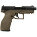 Taurus 1-2TX22141O-10 TX22 22 LR 10+1 4.60" Matte Black Threaded Barrel, Black Hard Coat Anodized Optic Ready/Serrated Slide, OD Green Polymer Frame w/Picatinny Rail, Textured Grip