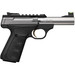 Browning 051605490 Buck Mark Plus Micro Bull 22 LR 10+1 4" Stainless Bull Barrel, Stainless Serrated Slide w/Picatinny Rail, Matte Black Alloy Steel Frame, Black Overmolded UFX Grip