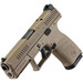 CZ-USA 91577 P-10 C Compact Frame 9mm Luger 15+1 4.02" Black Stainless Steel Barrel, Black Nitride Serrated Steel Slide, Flat Dark Earth Polymer Frame w/Picatinny Rail, Interchangeable Backstrap Grip