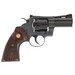 Colt Mfg PYTHONBP3WTS Python 357 Mag/38 Special 6 Shot 3" Blued Carbon Steel Vent Rib Barrel, Cylinder & Frame, Wood Grip, Exposed Hammer