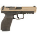 HK 81001197 VP9A1 Full Size Frame 9mm Luger 10+1 4.53" Barrel, Flat Dark Earth Steel Optic Ready/Serrated Slide, Brown Polymer Frame w/Picatinny Rail, Interchangeable Backstrap Grip, Ambidextrous