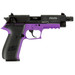 GSG GERG2213TFFLA FireFly 22 LR 13+1 4.90" Black Threaded Barrel, Aluminum Serrated Slide, Purple Aluminum Frame w/Picatinny Rail, Textured Grip