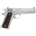 Colt Mfg O1911CBS 1911 Government 45 ACP 8+1 5" Stainless Steel Barrel, Bright Stainless Serrated Slide, Bright Stainless Steel Frame w/Beavertail