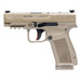 Canik HG7885CAD-N Mete MC9LS *CA Compliant 9mm Luger 10+1 3.63" Black Steel Barrel, Desert Cerakote Steel Serrated Slide, Flat Dark Earth Polymer Frame w/Picatinny Rail, Interchangeable Backstrap Grip