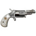North American Arms 22M50 50th Anniversary 22 Mag 5 Shot 1.63" Matte Stainless w/"50th Anniversary" & Scroll Engraving, White Pearl Grip, Exposed Hammer