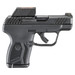 Ruger 13758 LCP Max Compact Frame 380 ACP 10+1 2.80" Black Nitride Barrel, Black Nitride Alloy Steel Serrated Slide, Black Polymer Frame Textured Grip, Ruger ReadyDot Reflex Sight