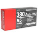 Aguila 1E802110 380ACP 95gr Full Metal Jacket 50 Per Box/20 Case