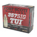 Fort Scott Munitions 357SIG095SCV Tumble Upon Impact (TUI) 357Sig 95gr Solid Copper Spun 20 Per Box/25 Case