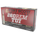 Fort Scott Munitions 260123SCV2 Tumble Upon Impact (TUI) 260Rem 123gr Solid Copper Spun 20 Per Box/25 Case