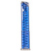 ETS Group GLK18G2BLU Pistol Mags 31rd Extended w/Gen2 Floor Plate 9mm Luger Compatible w/ Glock 17/18/19/19X/26/34/45 Clear Blue Polymer