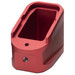 Strike Industries EMPALG17RED Extended Mag Plate Fits Glock G17 Fits Glock G22 Red 6061 T-6 Aluminum