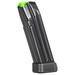Mec-Gar MGG172003A Glock 17 20rd Extended 9mm Luger, Black Carbon Steel w/Black Floorplate