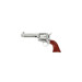Taylors & Company 550928 1873 Cattleman 357 Mag Caliber with 4.75" Barrel, 6rd Capacity Cylinder, Overall White Floral Engraved Finish Steel & Walnut Grip