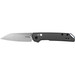 Kershaw 2051R Iridium Mini 3" Folding Reverse Tanto Plain Stonewashed D2 Steel Blade, Gray Anodized Aluminum Handle