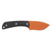 Browning 3220499B Back Country Small 2.75" Fixed Deep Belly Skinner Plain Blaze Orange Ceramic D2 Steel Blade, Black G10 Handle