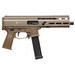 Grand Power 197892004800 SP10A3 Stribog 10mm Auto 20+1 8" Black Threaded Barrel, Flat Dark Earth Aluminum Picatinny Rail Receiver, FDE Polymer Grip, Thread Protector